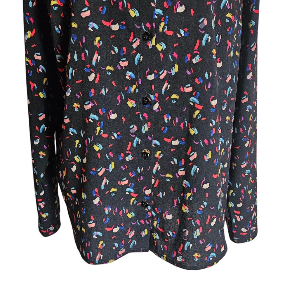 Cabi Confetti Ferris Print Button Up Long Sleeve … - image 7